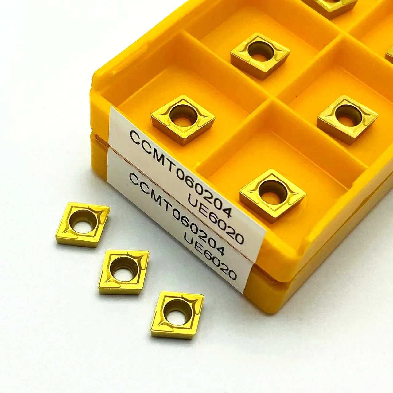 Inserto in metallo duro CCMT060204 VP15TF CCMT060204 UE6020 interno fresa CNC inserto tornitura strumento CCMT 060204 utensile di tornitura