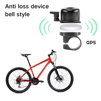 Bicycle Airtag Positioning Anti-theft Bell Mountain Bike Aluminum Alloy Positioning Tracking Bell Thumb Bell with GPS