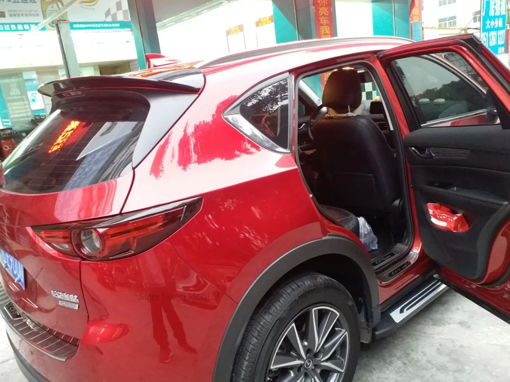 ABS Plastic Unpainted Primer Rear Trunk Wing Spoiler Lip Boot Cover Auto Part 2017 2018 2019 For Mazda CX-5 CX5 view 5