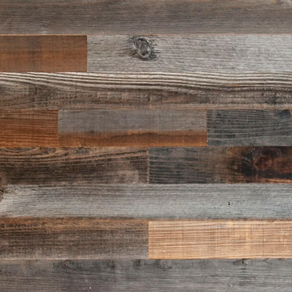 3D Wall Panels Plank and Mill - Reclaimed Barn Wood Wall Panels - Simple Peel and Stick Planks for Accent Walls, Kitchens