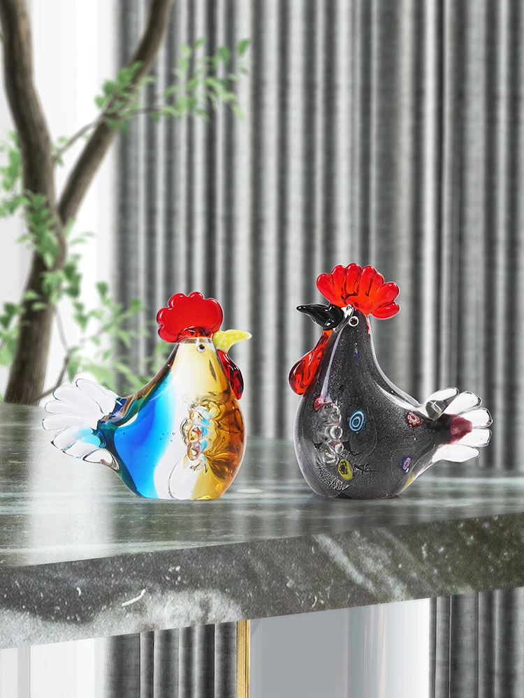 Creative hen chicken figurines home decoration Crafts Modern Porcelain rooster Ceramic arts animal Furnishing wedding gift