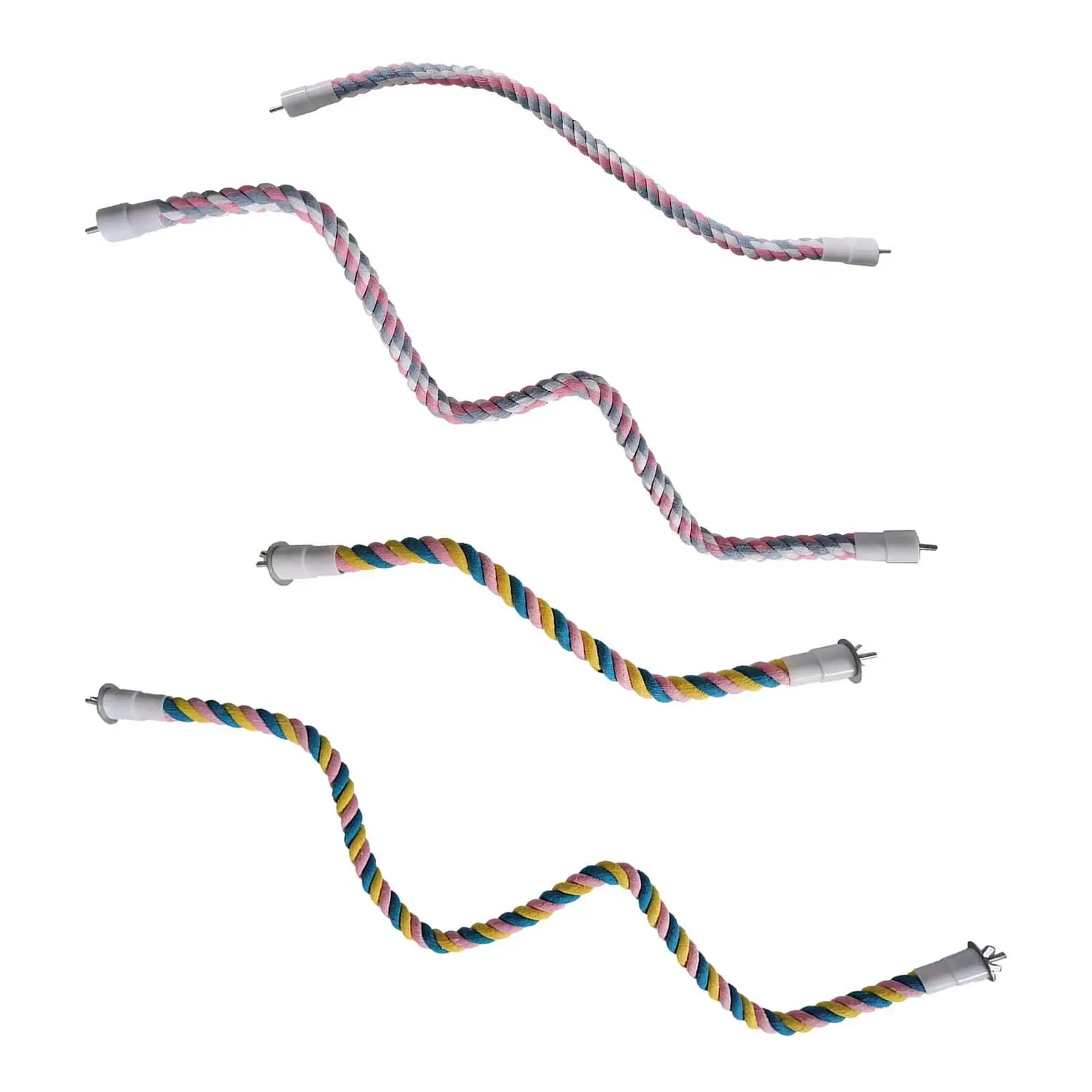 Cuerda giratoria de algodón para pájaros – Juguete de escalada - imagen 5