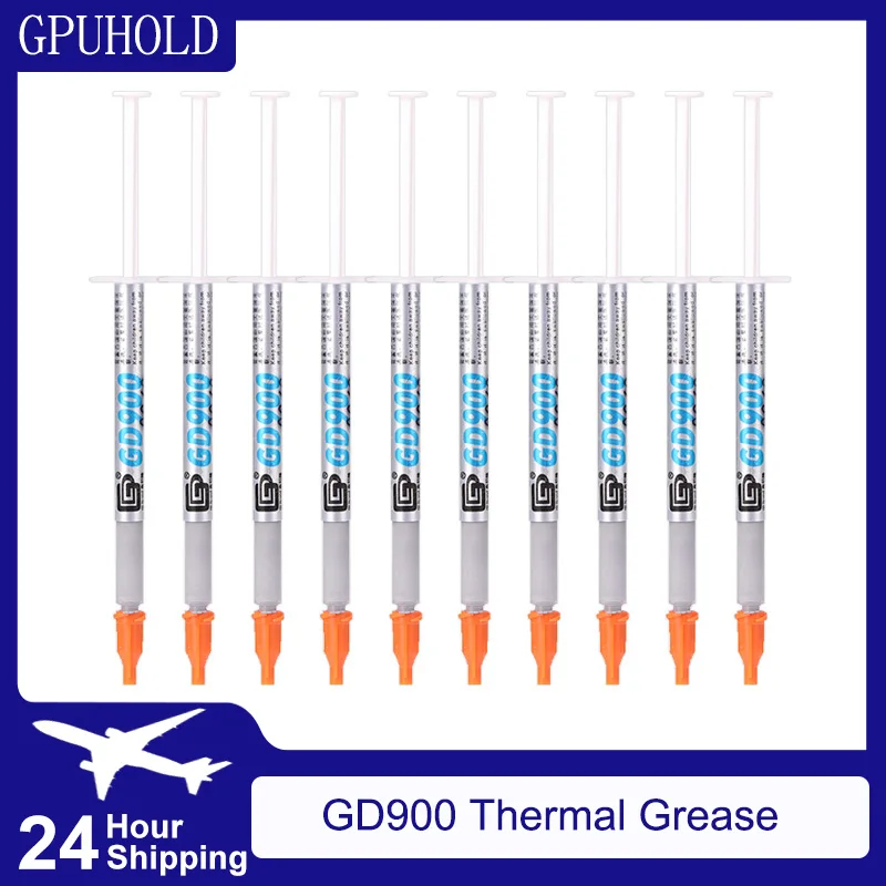 GPUHOLD GD900 Thermal Grease Paste CPU VGA LED LCD Cooling Fan Heatsink for PC Water Cooler - 1pcs 10pcs Options Available