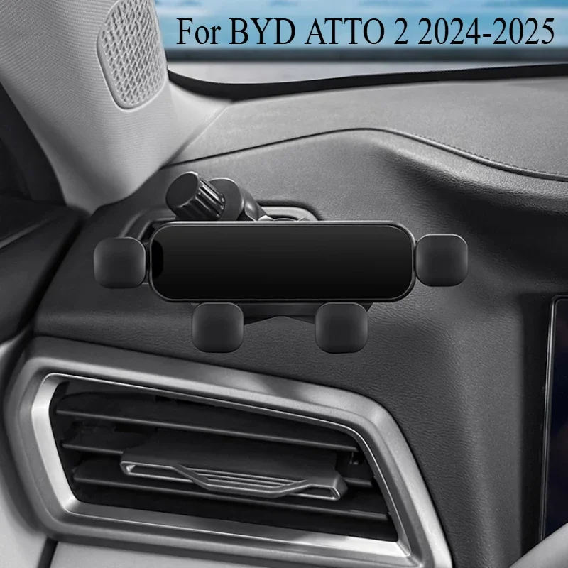 For BYD YUAN PRO ATTO 2 2024-2025 Car Mobile Phone Holder Navigation Dashboard Out of Trend Bracket Car Interior Supplies