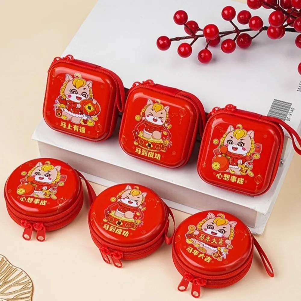 Gifts Cartoon Christmas Coin Purse Santa Claus Tin Box Cartoon Storage Box Snowman Candy Storage Box New Year