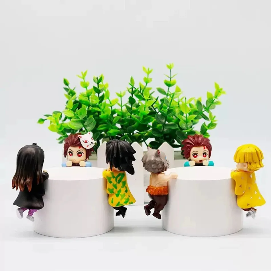 Nowe Style 2025 Anime Demon Slayer Blind Box Set Ręcznie Robione Figurki Anime Kreskówkowe Dekoracja na Biurko Prezent Urodzinowy ￼ ￼