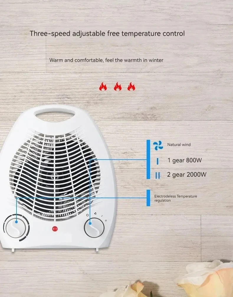 Novo doméstico forno aquecedor, ventilador aquecedor, aquecimento fogão, novo