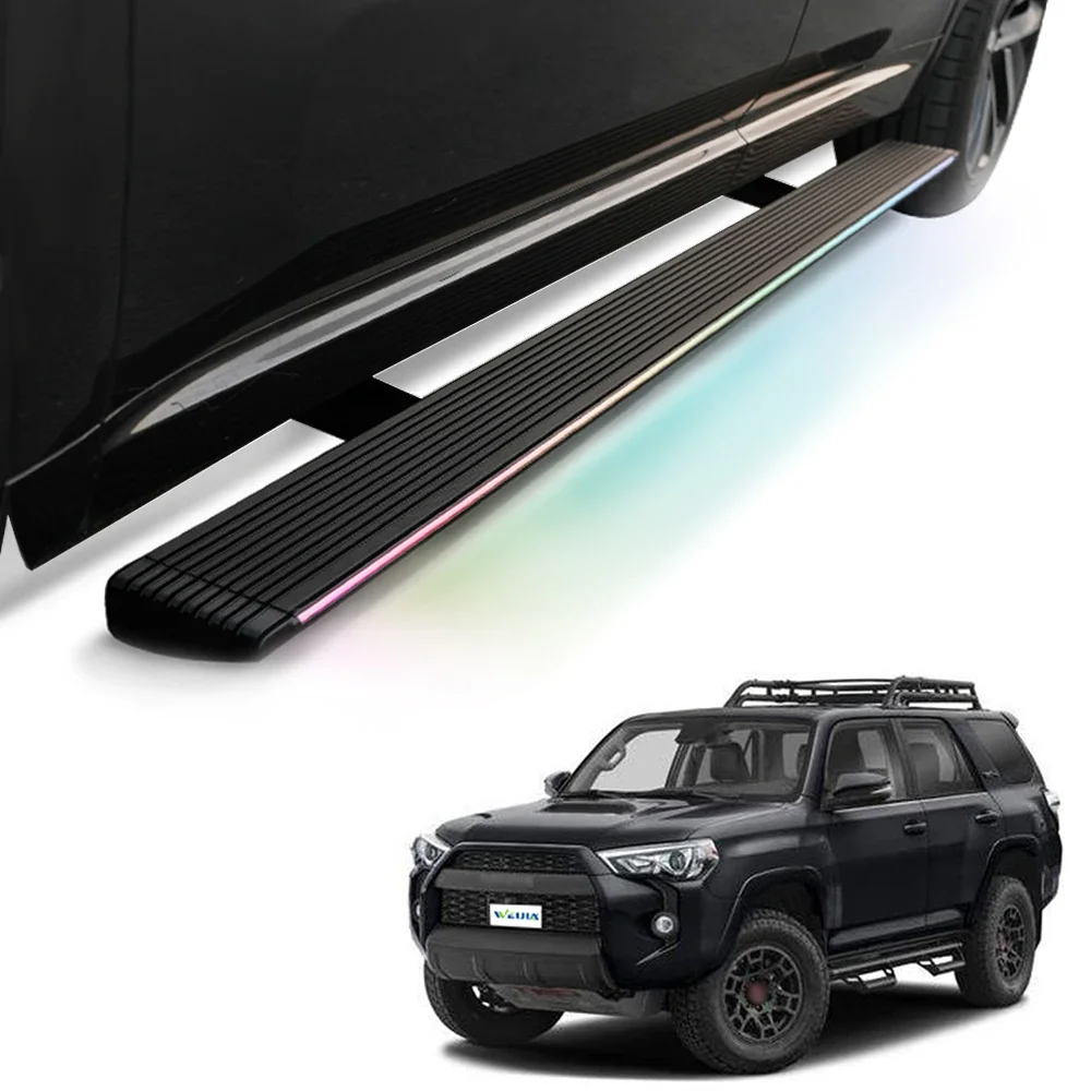 WEIJIA Retractable Electric Side Steps for Toyota 4Runner Power Running Board Size Board Side Step AluminumAccessory