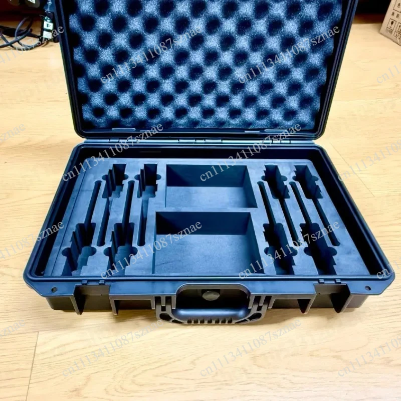 Wireless Microphone Storage Case, Beltpack Transmitter Organizer Box for Headset Mic, AMS Receiver Carry Case