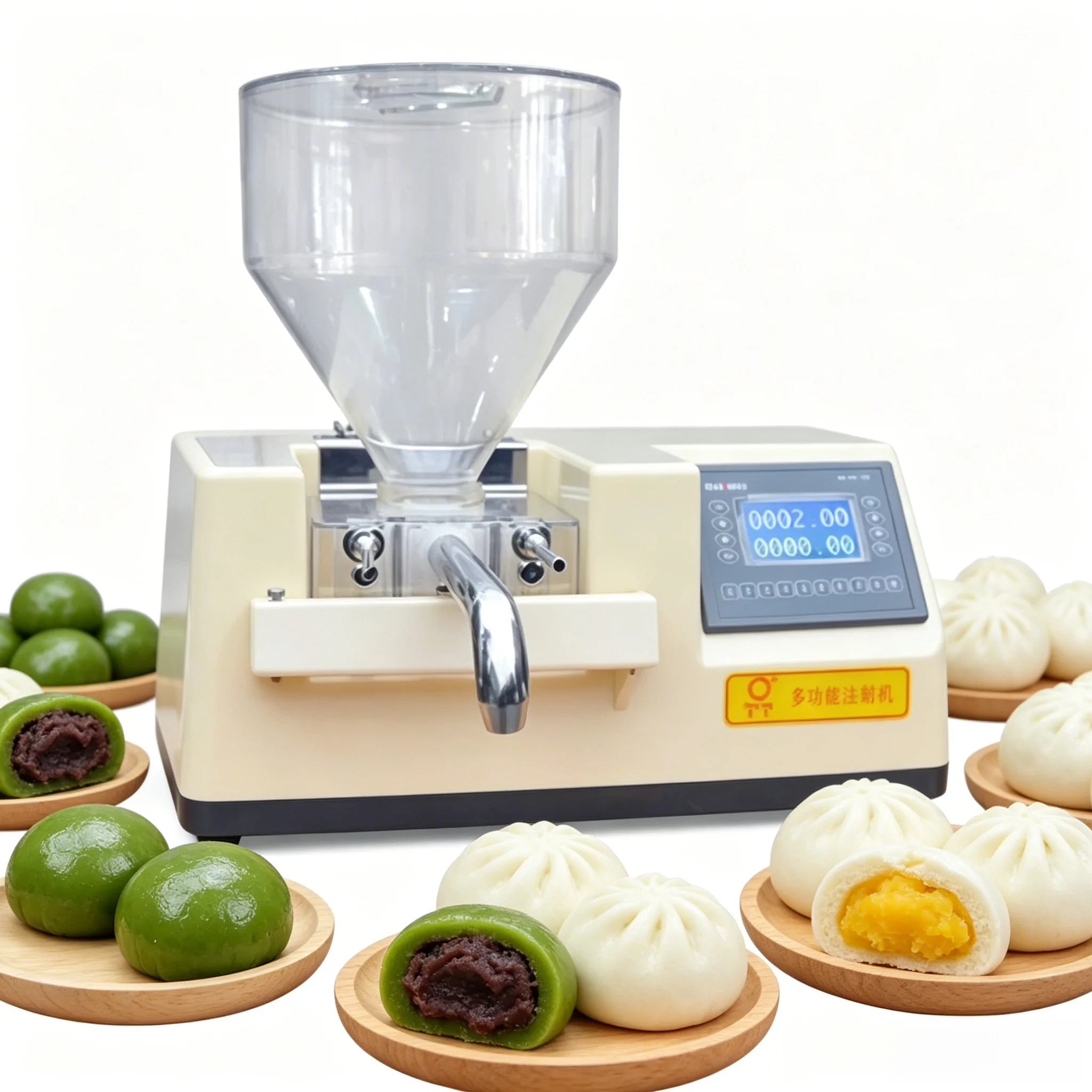 Automatic Donut Injector Making Machine High End Desktop Jelly Filler For Bakery Small Business Elevating