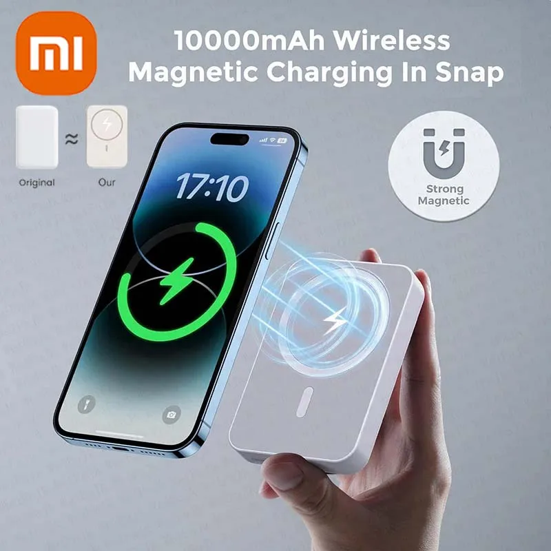Xiaomi رقيقة جدا 20000mAh المغناطيسي Powerbank بطارية خارجية المحمولة اللاسلكية قوة البنك شاحن ل Magsafe آيفون 17 16 15
