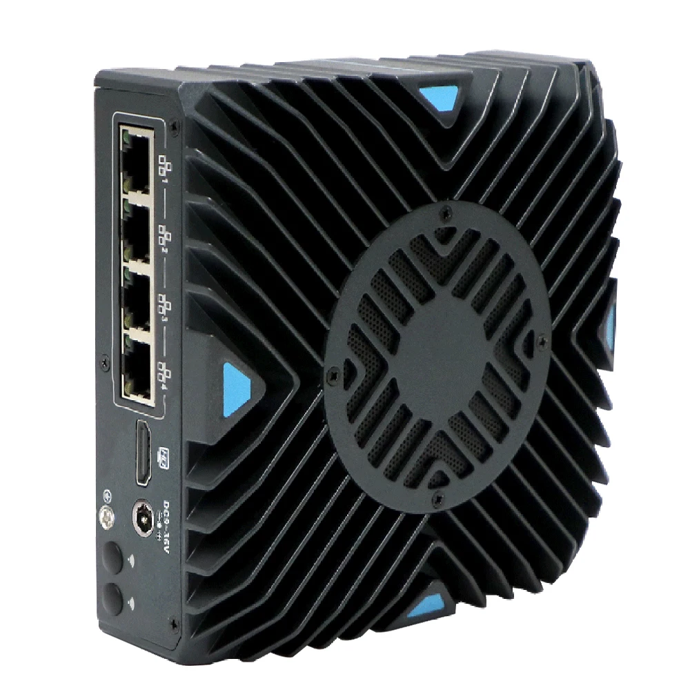 HUNSN Micro aparato de cortafuegos, Mini PC, pFsense, Mikrotik, Intel I3/I5/I7,RX19,OPNsense, VPN, enrutador PC, 4LAN,HDMI,TPM2.0, ranura SIM