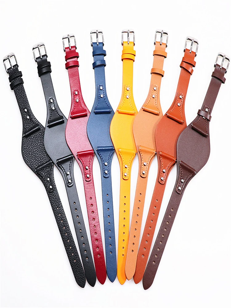 Correas de reloj de cuero de vaca genuino de alta calidad para Fossil ES4045, ES4114, ES4113, ES3625, correa de reloj impermeable de 18mm