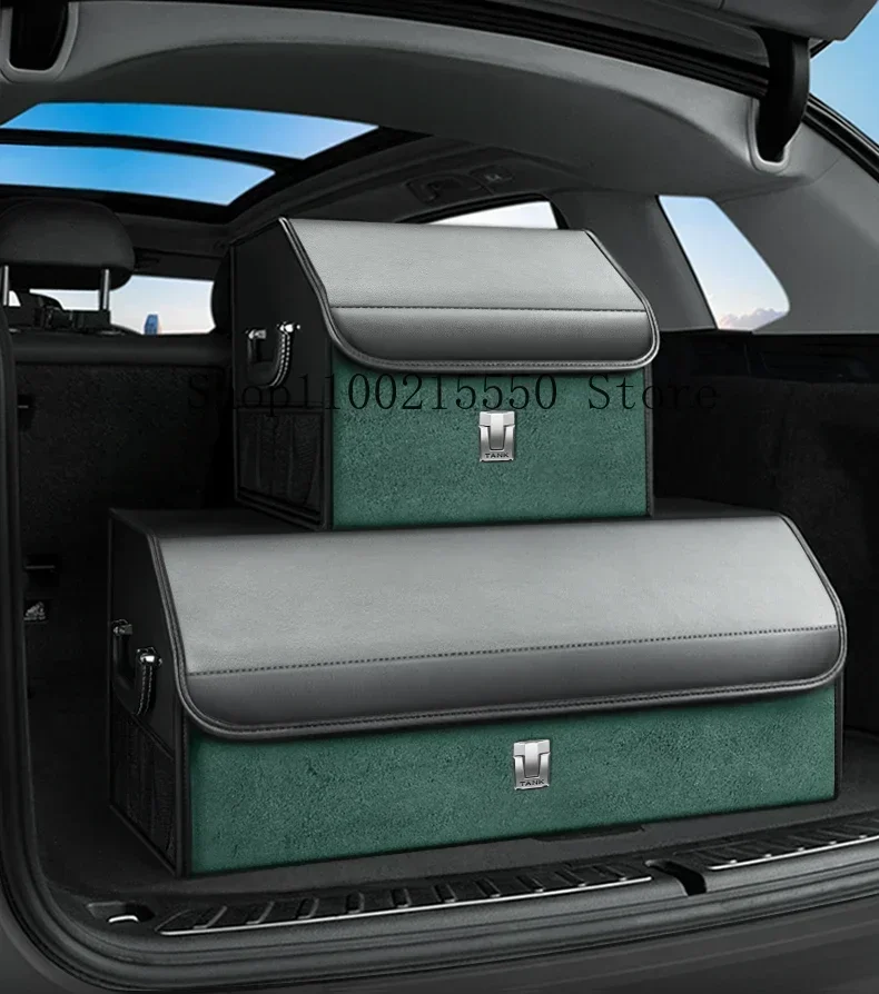 For Great Wall GWM Tank 300 400 500 Car Trunk Storage Box Fur Collapsible Automobile Interior Modification Protective Supplies