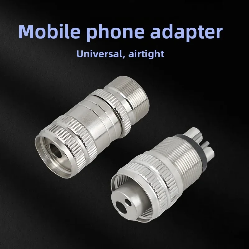 1pcs Dental Turbine Handpiece Adapter 2/4 Holes Changer Connector For High Speed Handpiece Spare Parts Tool Tubing Hose