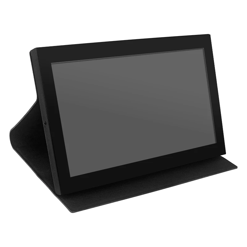 Imagem -02 - Ips Touch Screen Display com Suporte de Couro Shell Mini Hdmi Compatível Mini pc Monitor para Raspberry pi Port Display 1024x600