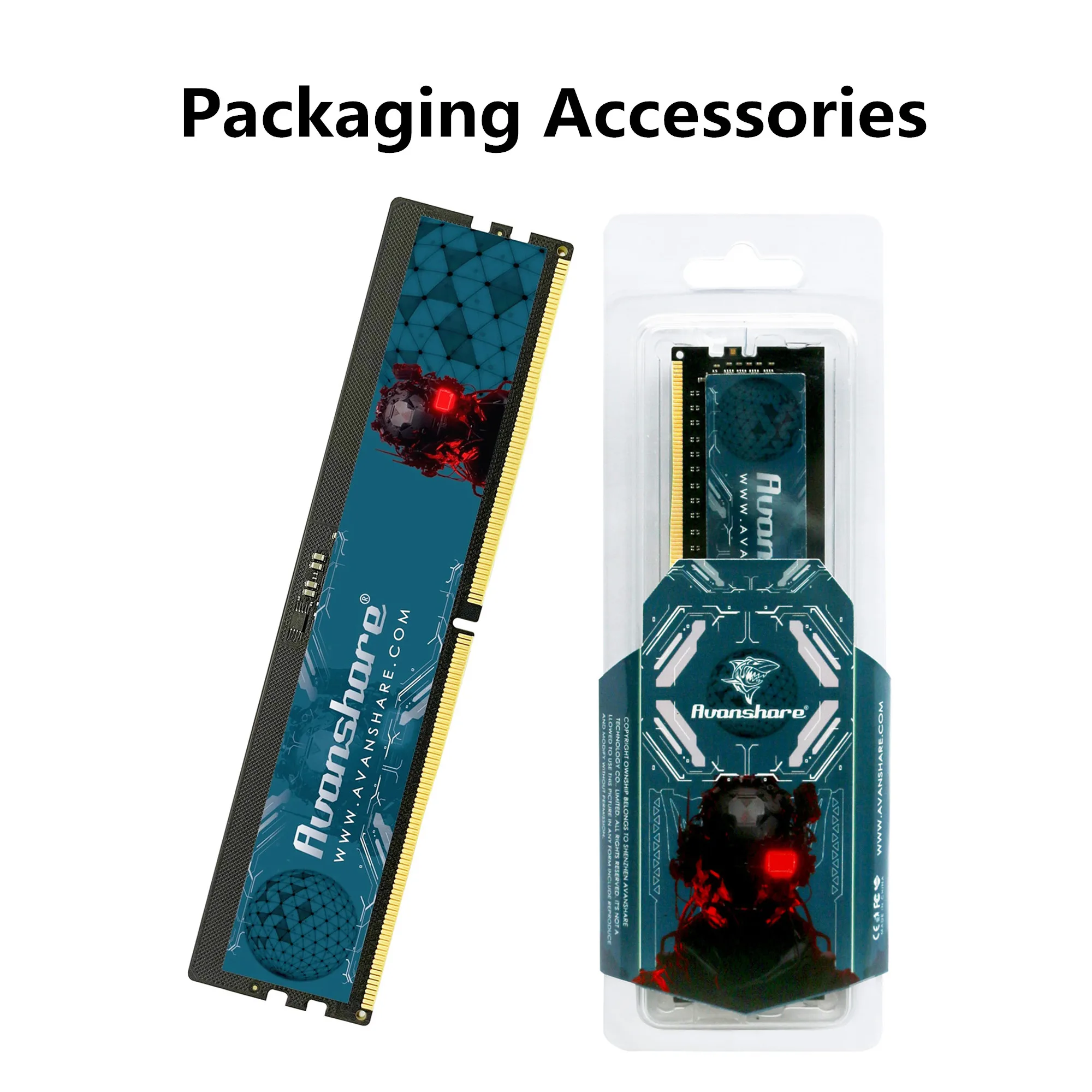 Memória Ram Avanshare DDR5 32GB 16GB 8GB 4800MHz 5600MHz PC5 Desktop 1.1V UDIMM Memória Memória para placas-mãe PC Intel AMD Rams