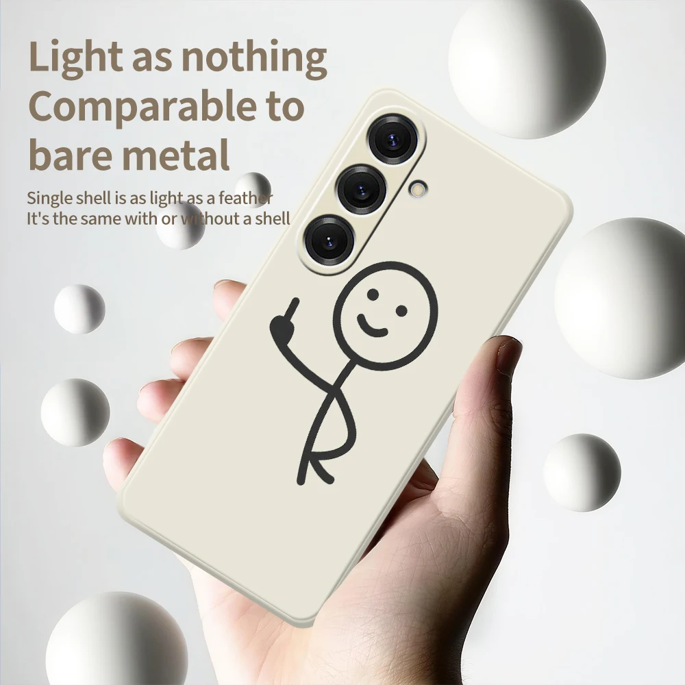 Eenvoudige Schets Telefoon Case Voor Samsung Galaxy S25 S24 S23 S22 S21 S20 Ultra Plus S20FE S21FE S23FE S24 FE S10 Plus Soft Cover