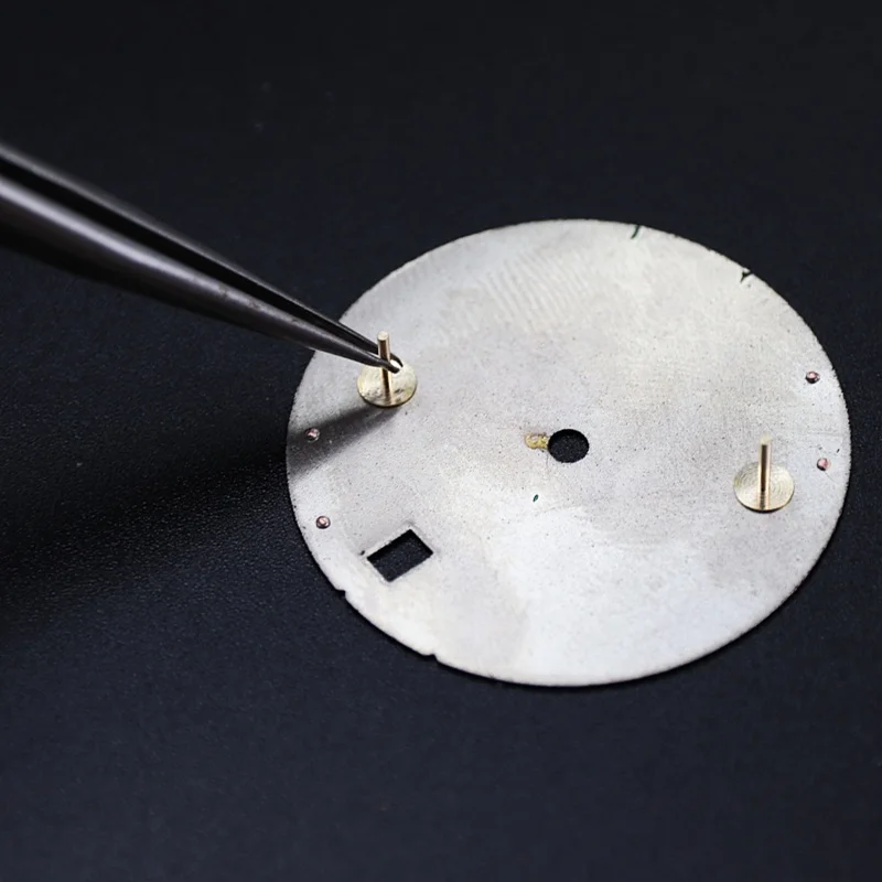 Dial Foot Watch Universal Dial Pin Diameter 0.6mm Copper Material Fixed Dial With Locating Pin Repair Dial Watch Repair Parts
