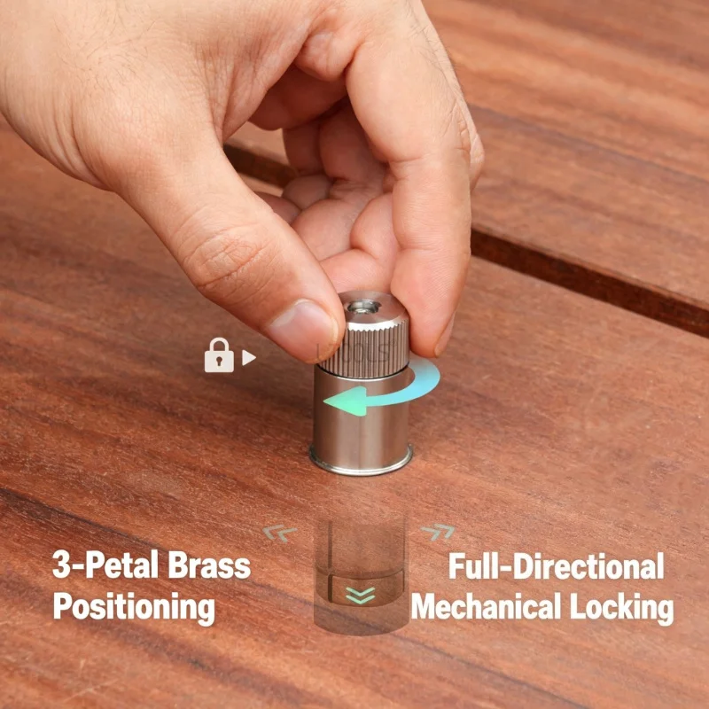 Stainless Steel MFT Table Locating Pin Quick Lock Stop Block Bench Woodworking Table Positioning Backstop Workbench Accessory
