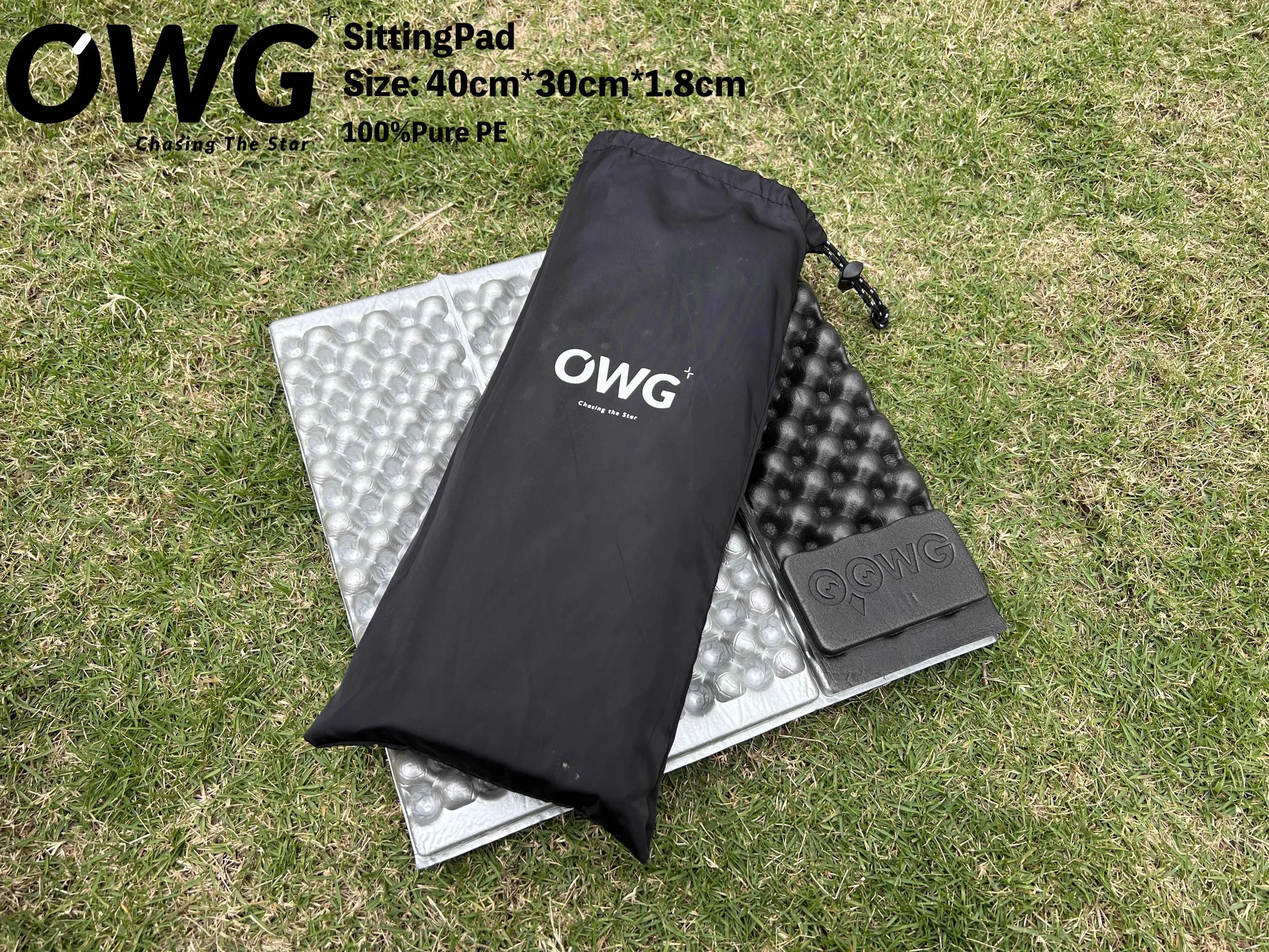 Taiwan OWG Outdoor Egg Slot Cushion Egg Nest Cushion Blackened Aluminum Film XPE Single Hiking Camping Cushion