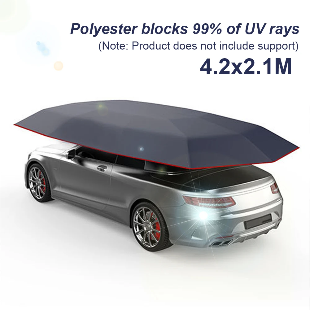 Folded Car Umbrella Anti-UV Vehicle Canopy Protector Waterproof Automobile Protection Umbrella for Outdoor Camping Fishing