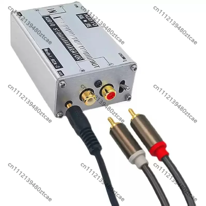 3.5mm RCA Audio Noise Reduction Isolator, Ground Buzz Suppressor to Eliminate Current Noise for PC and Home Audio