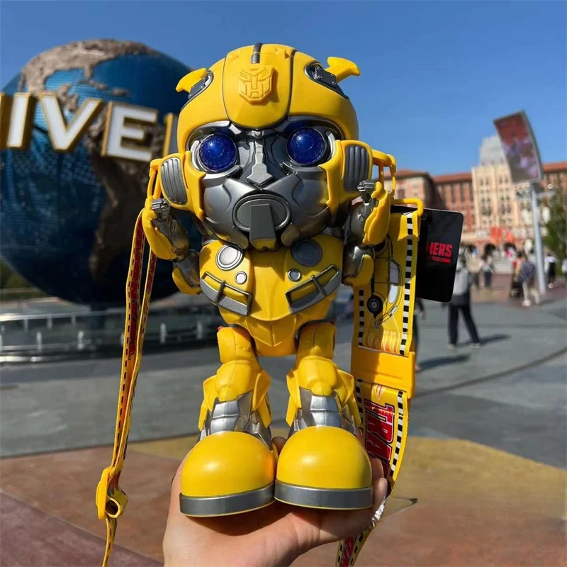 Transformers Bumblebee Luminescence Popcorn Bucket Cup Cinema Artifact Anime Surrounding Figurki Model Dorosły Dziecko Prezent Urodzinowy