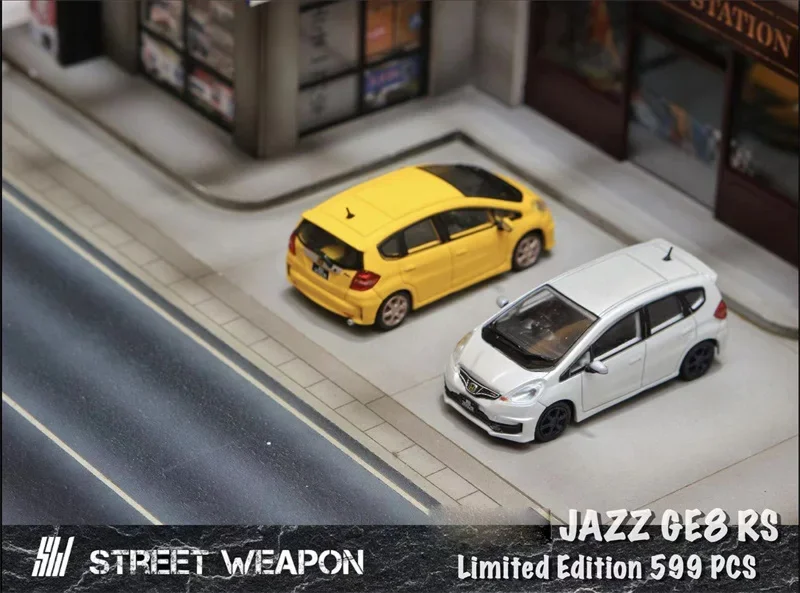 SW 1:64 JAZZ GE8 RS SPOON Vehículo de coleccionista fundido a presión Modelo Coche