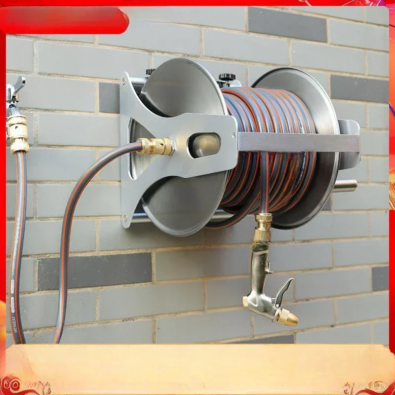 Hot sales Wall-Mounted Car Washing Gun High Pressure Household Supercharged Watering Nozzle Hose Water Pipe Organizer Coil Tube