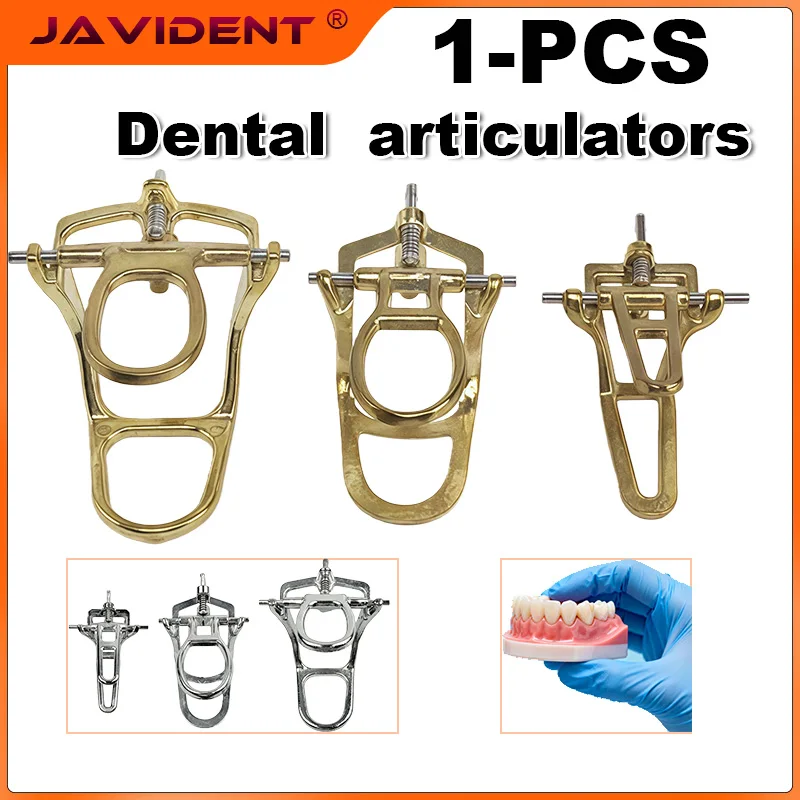 Adjustable Dental Articulator Zinc Alloy  Dentistry Tool  Zinc Alloy Copper Teeth Restoration Orthodontic Occlusal Frame S/M/L