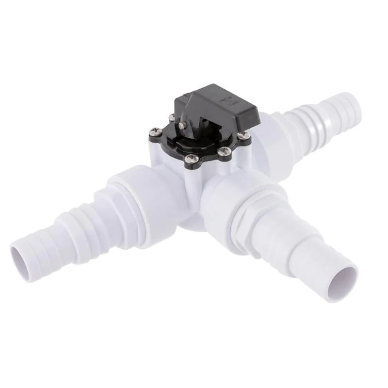 12 Pieces Pool Bypass Valves Set With 3 Way Connection For Sand Filter Systems