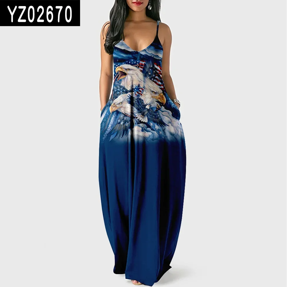 Abito lungo da donna con pullover Abito con bretelle senza maniche alla moda Gonna di alta qualità con stampa verde di lusso