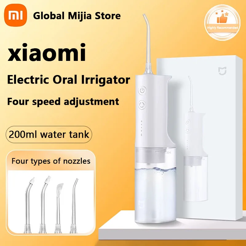 Original Xiaomi Mijia Electric Oral Irrigator 2 MEO701 1400 Times/Min Portable Ultrasonic Teeth Flusher