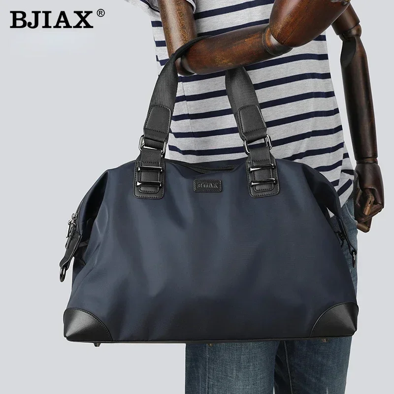 BJIAX Fitness Bag Men Hand Luggage Bag Short Distance Large Capacity Travel Duffel Business Travel Light Bag Casual