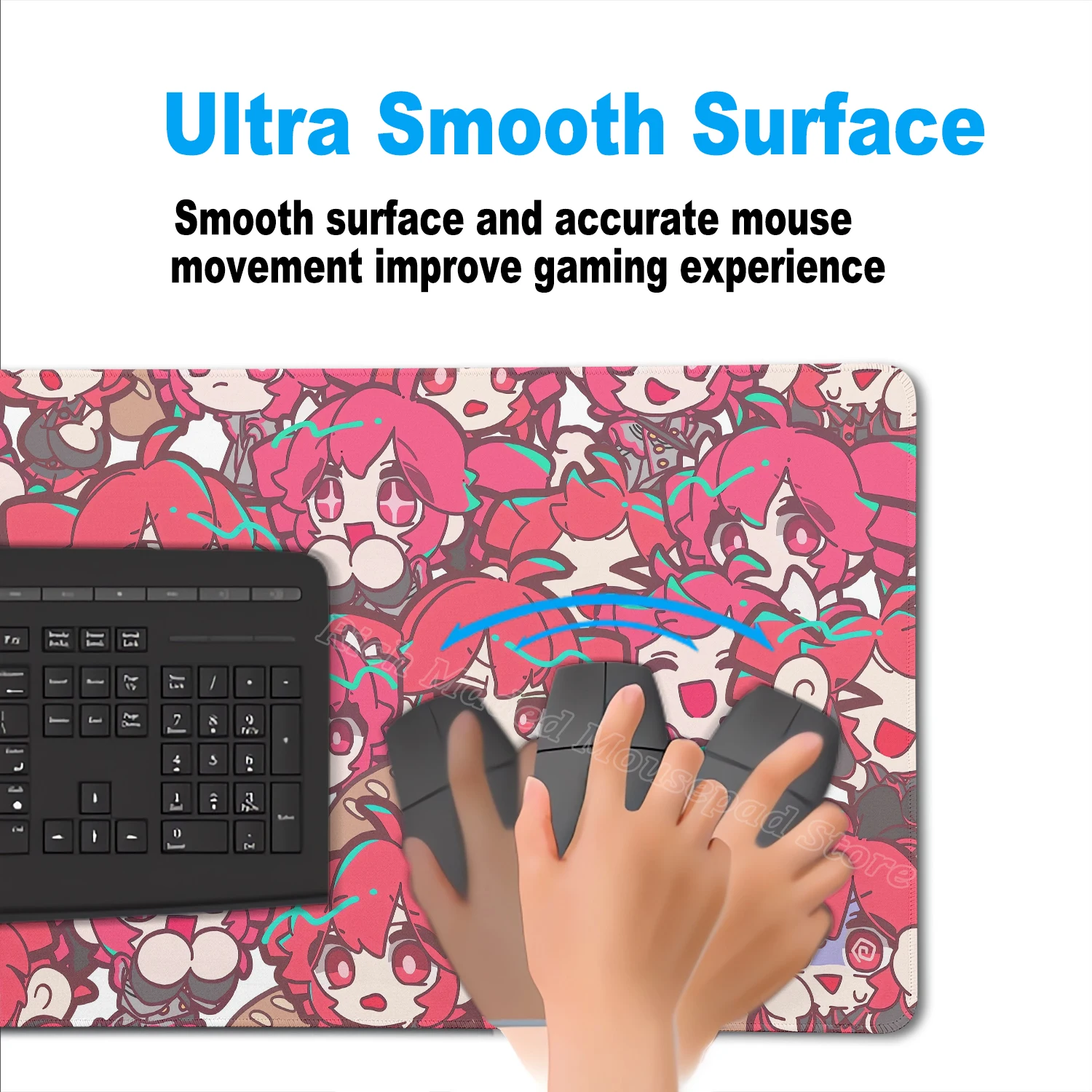 Kawaii Anime Girl Gaming Mouse Pad K-Kasane Teto Large LockEdge Mousepad XXL Computer Keyboard Desk Mat E-Sports PC Gaming Pads