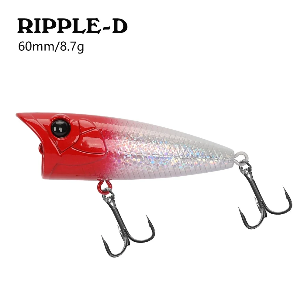 Tsurinoya 60f Popper Oppervlakte Vissen Lokken Rimpel 60Mm 8.7G Breken Water Chatterbait Baars Snoek Topwater Riviervissen Hard Aas