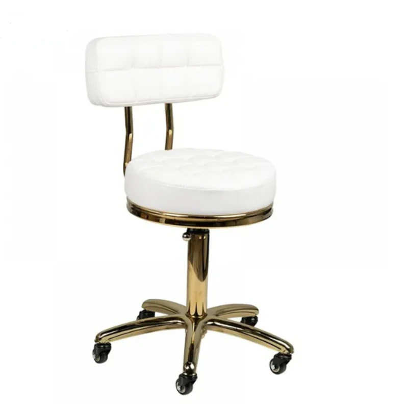 

Gorgeous Beauty SPA Adjustable Rolling Hairdressing Gold Master Tony Master Chair Salon Stool