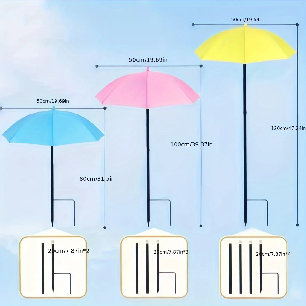 

1 шт. улучшенные зонты для растений для уличных растений, регулируемый садовый зонт оттенка 26 дюймов, чехол оттенка для больших растений