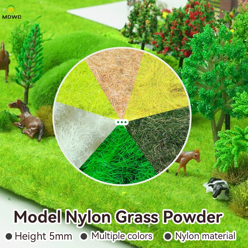 1KG 5mm Wholesale  Static Grass Tree Powder Flocking Foliage HO OO N Z Scale Railway Train Landscape Military Scene for Diorama