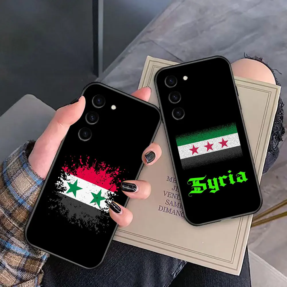 S-Syrian Flag Phone Case For HUAWEI HONOR 90 20 X9A X8 X7A X7 9X 8X LITE Y9 Y7A Y7 Y6P P30 P20 NOVA 9 8I 7I 3I 2I Case Funda