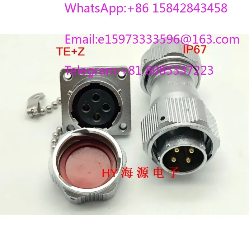 IP67 Waterproof WY20-2 Aviation Plug 3/4/5/6/7/9/12 Pin TE Z Type Industrial Cable Connector