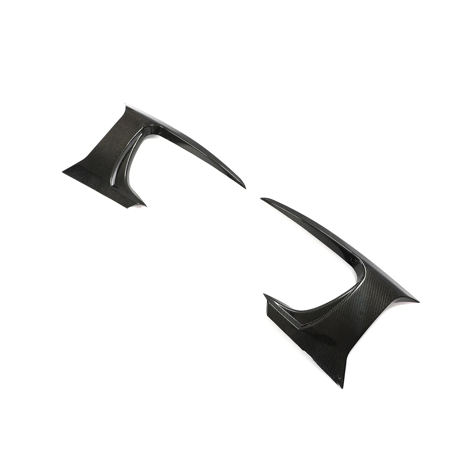 

Накладки на передний бампер из углеродного волокна, овальные вентиляционные отверстия, канады для Jaguar F-Type, 2 двери, 2017 2019 г.