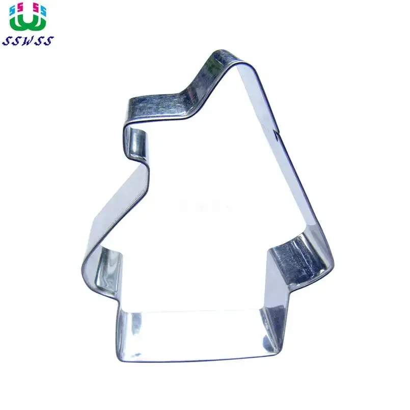 Stainless Steel Christmas Cake Cookie Biscuit Baking Molds,Santa Big House Shaped Cake Decorating Fondant Cutters Tools