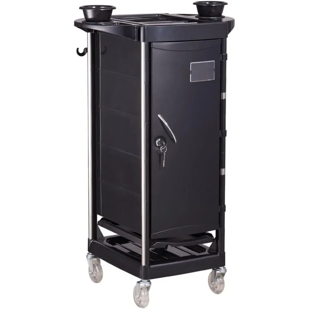 

Beauty Salon Hair Coloring Cart Trolley Rolling Storage Station