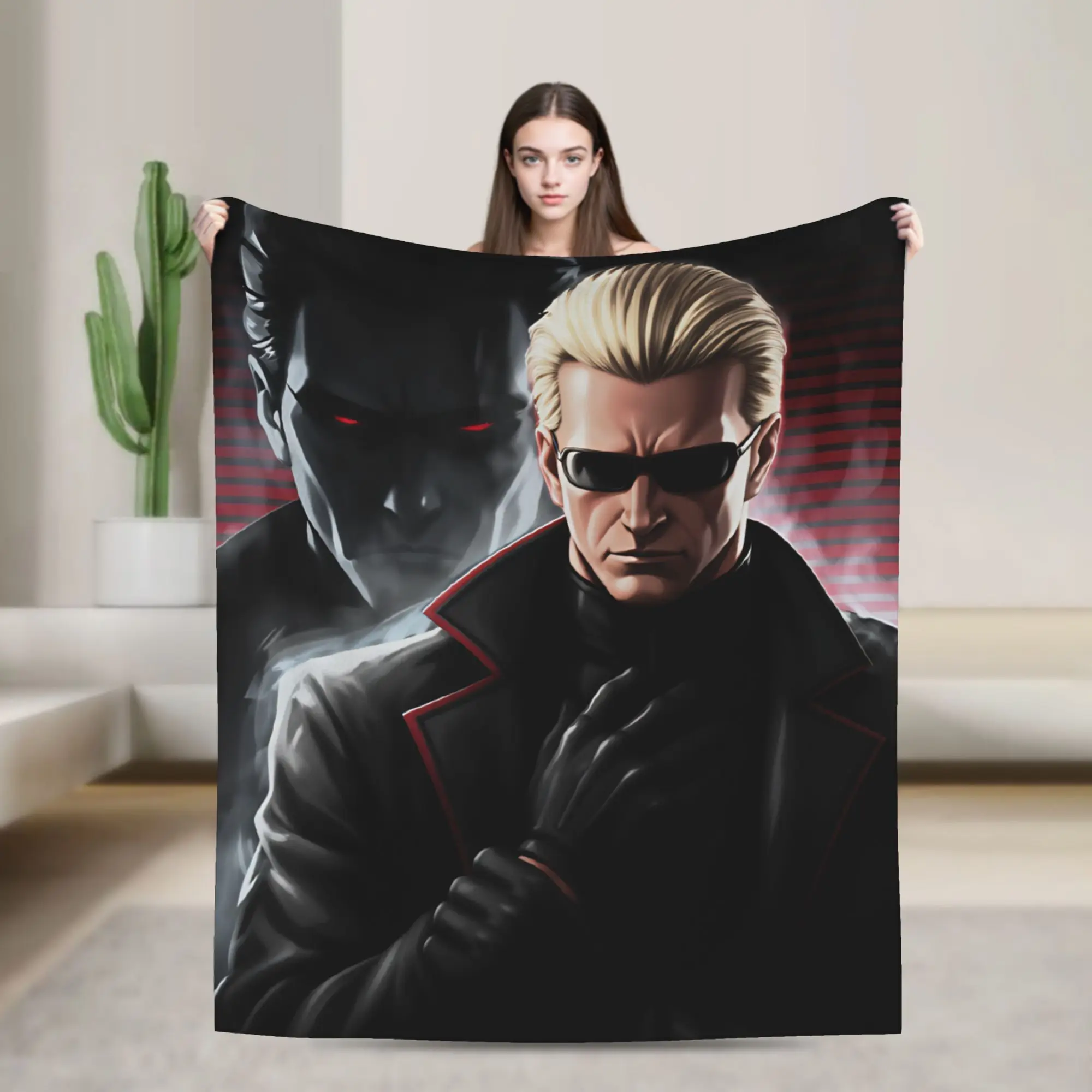 Albert Weskers  Blanket  Warm Soft Pattern Plush Throw Blanket For Child Living Room Flannel Bedspread Bed Cover