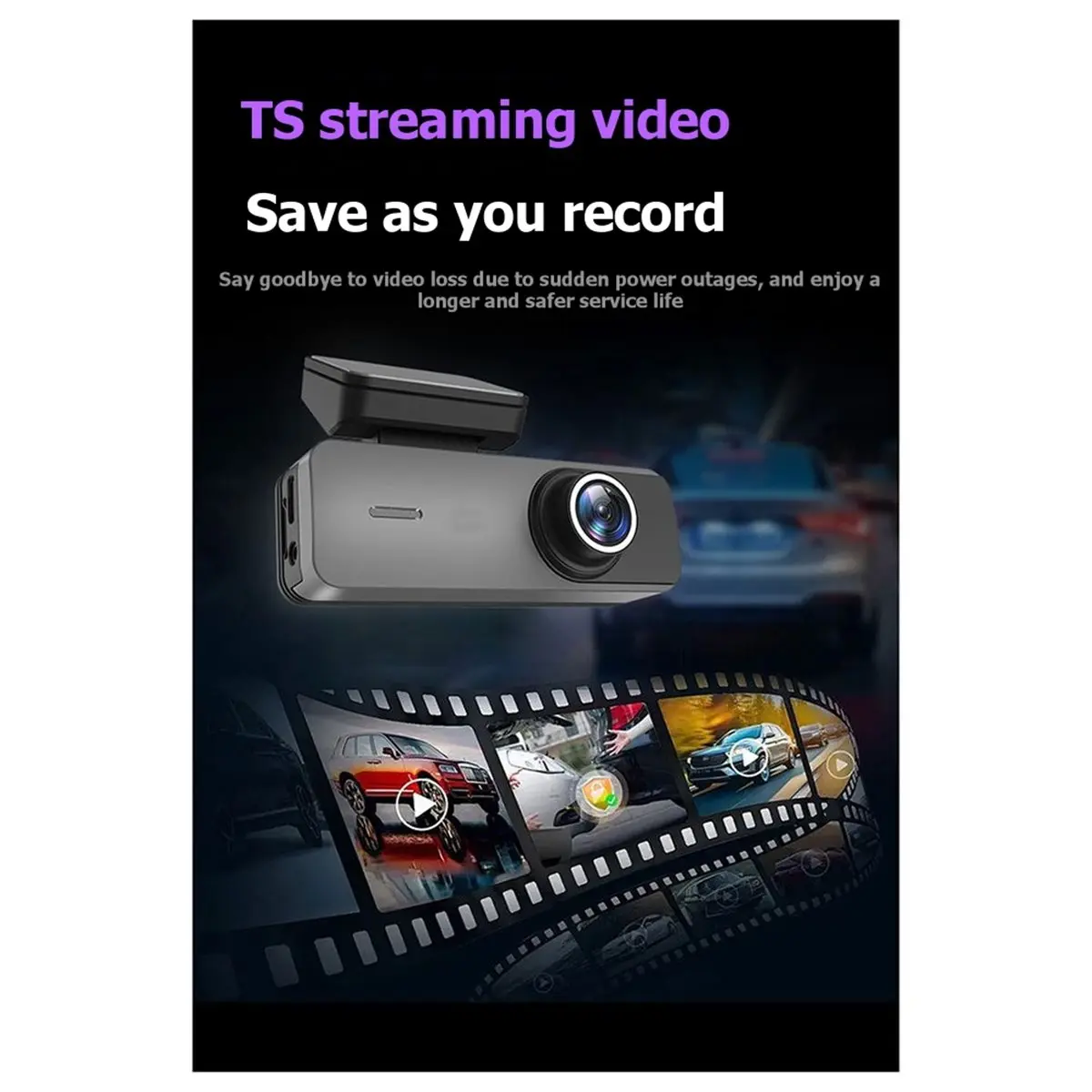 

A10R 2K HD Беспроводной Wi-Fi видеорегистратор с двумя камерами и ночным видением 150° ° Широкоугольный объектив с функцией интеллектуальной записи и кабелем-переходником