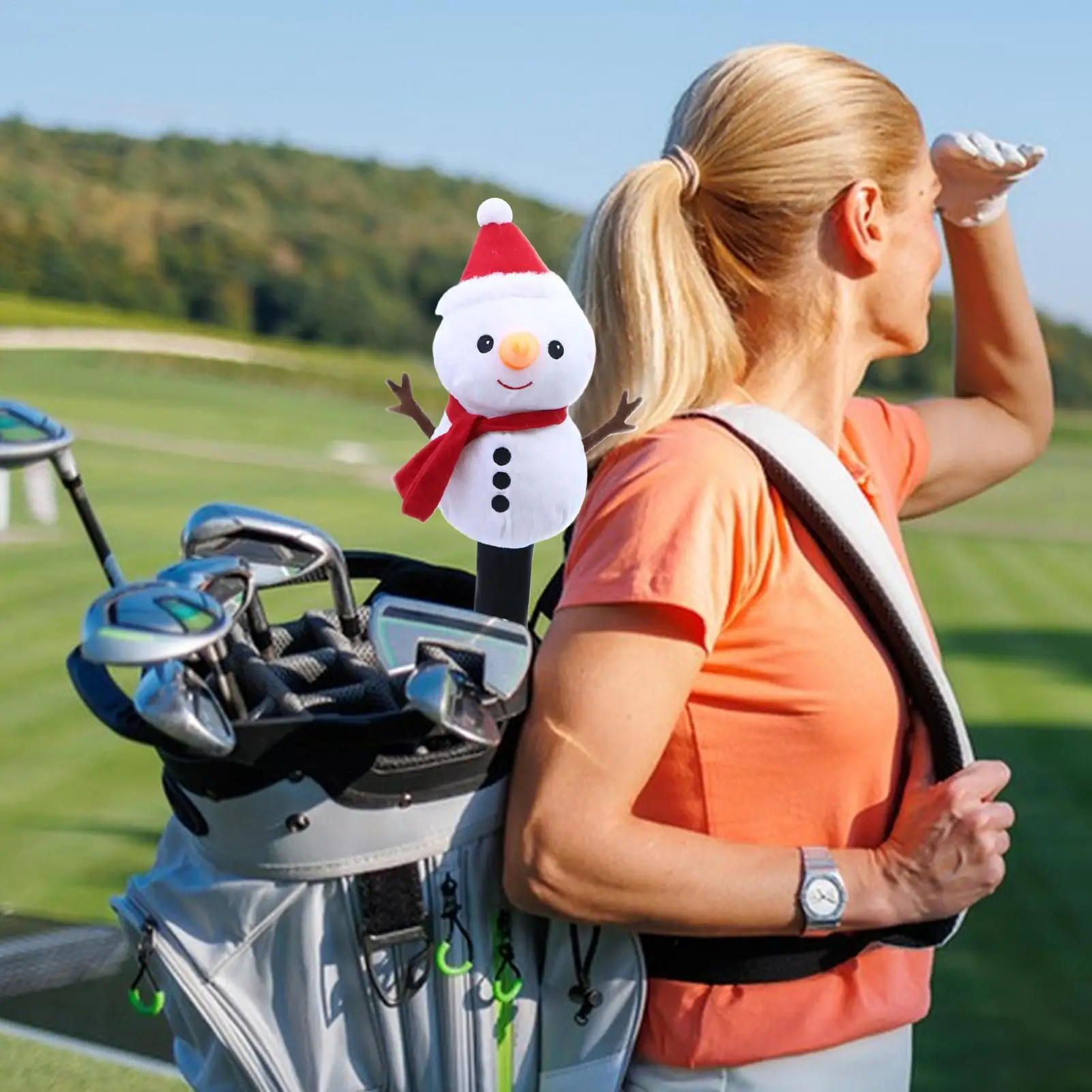 Christmas Golf Club Covers Christmas Club Head Cover Stylish Driver Protector For Women Men Outdoor Driving Range Practice