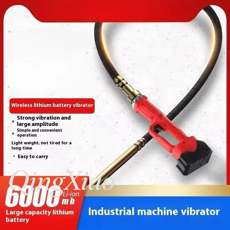 Portable Small Rechargeable Vibrators Machines Stable Running For Household Engineering Small Areas Concrete Tamping Tasks Using