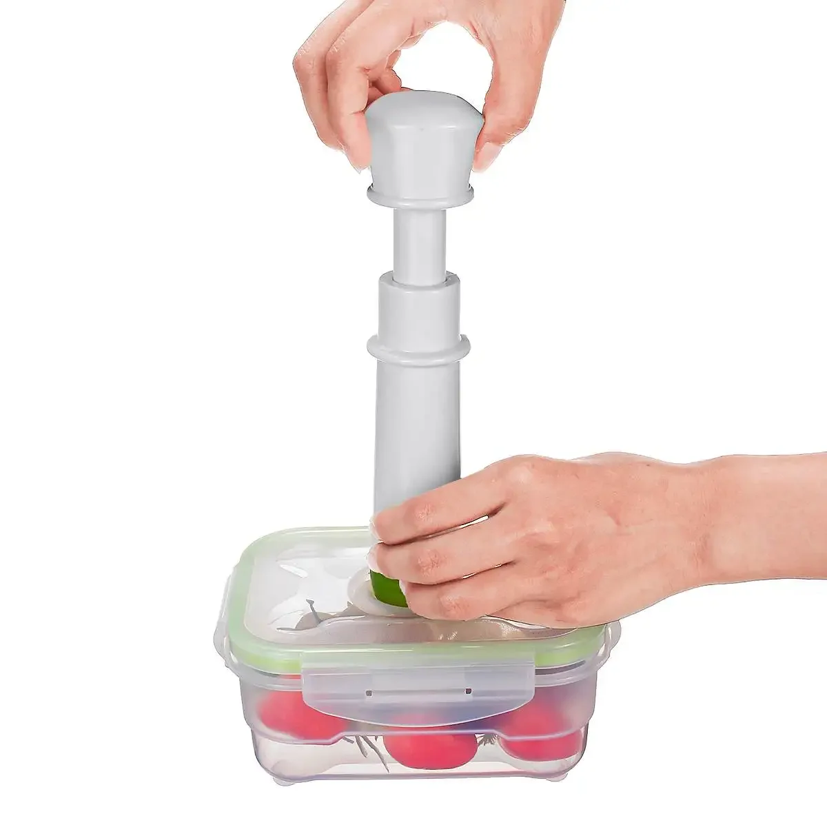 Contenedor de vacío de plástico sellado y aislado, caja de mantenimiento fresco, Ahorrador de alimentos, contenedores de almacenamiento con bomba, 3 tamaños, 4 piezas, nuevo